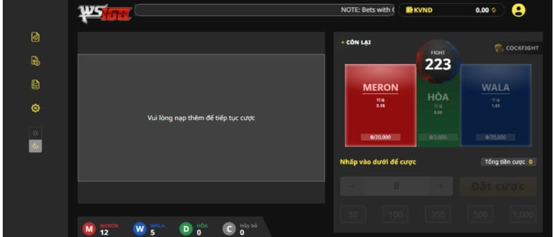 Sảnh đá gà WS168 từ khi mới ra mắt đã thu hút lượng lớn thành viên